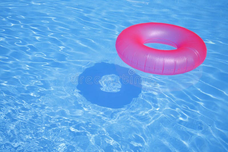 Pink Inflatable Ring stock image