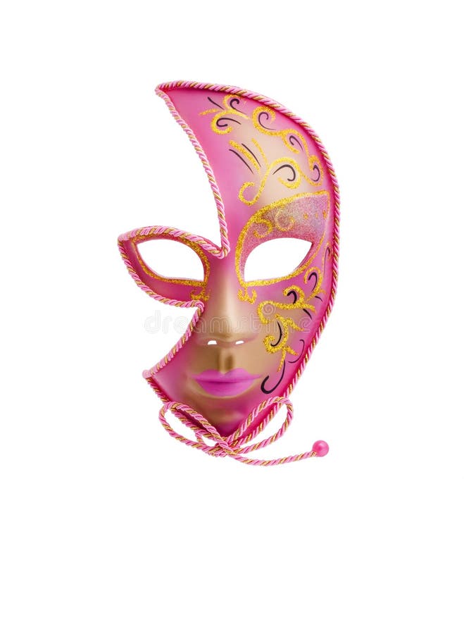 Pink isolated mask