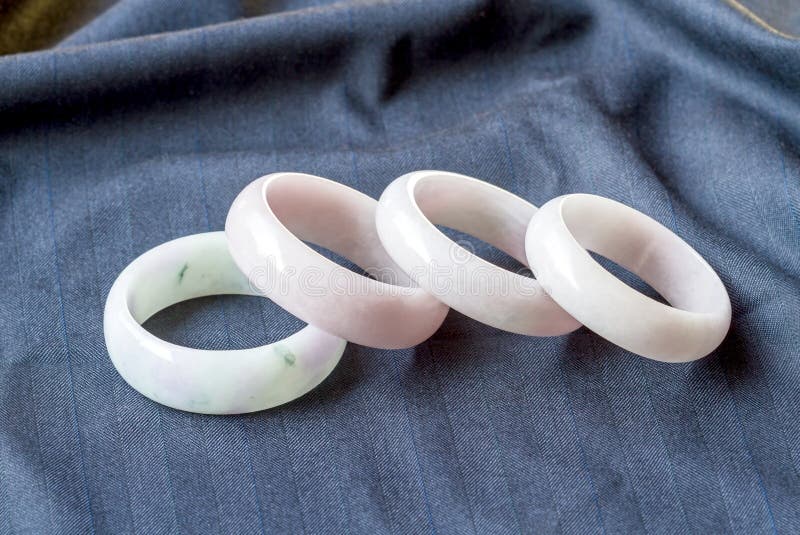 Pink jade rings stock image. Image of beauty, object 53695227