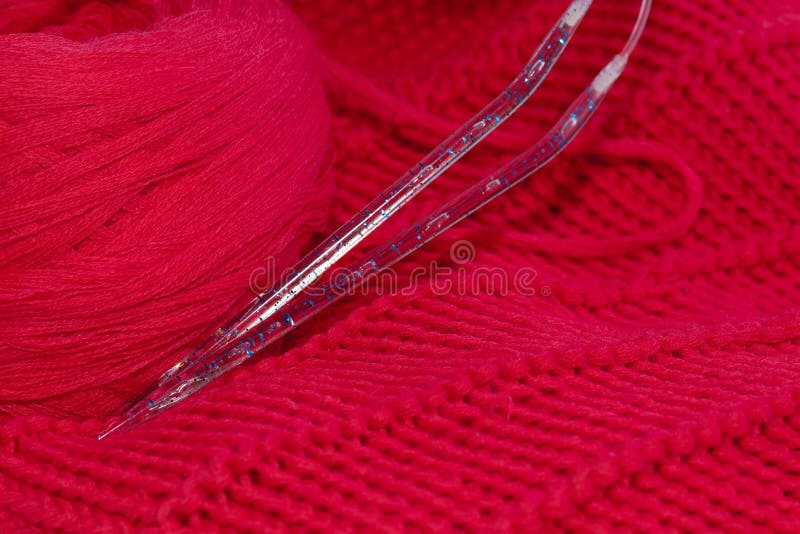 Pink knitting stock image. Image of sweater, handmade 23387043