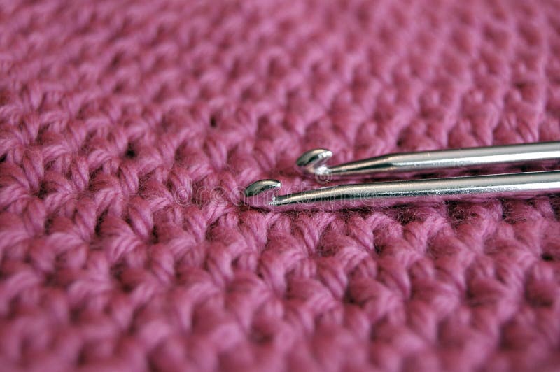Pink Knitting stock photo. Image of needlework, fabric 7683864