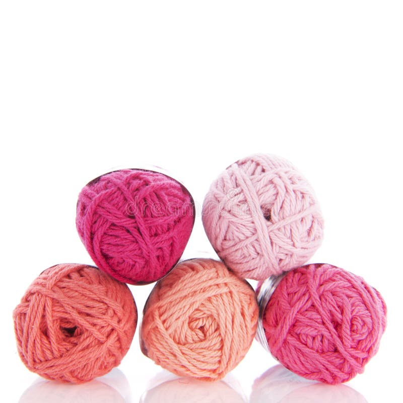 Pink Knitting Wool Texture Background Stock Photo Image of material