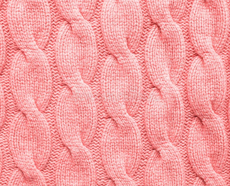 Pink Knitting Wool Texture Background Stock Photo - Image of material