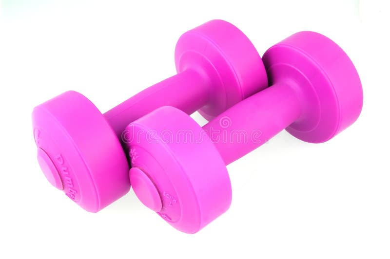 pink 10 pound dumbbells