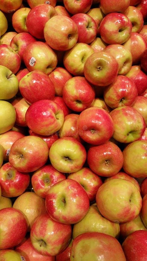 Raw Red Organic Pink Lady Apples Stock Photo by ©bhofack2 174577644