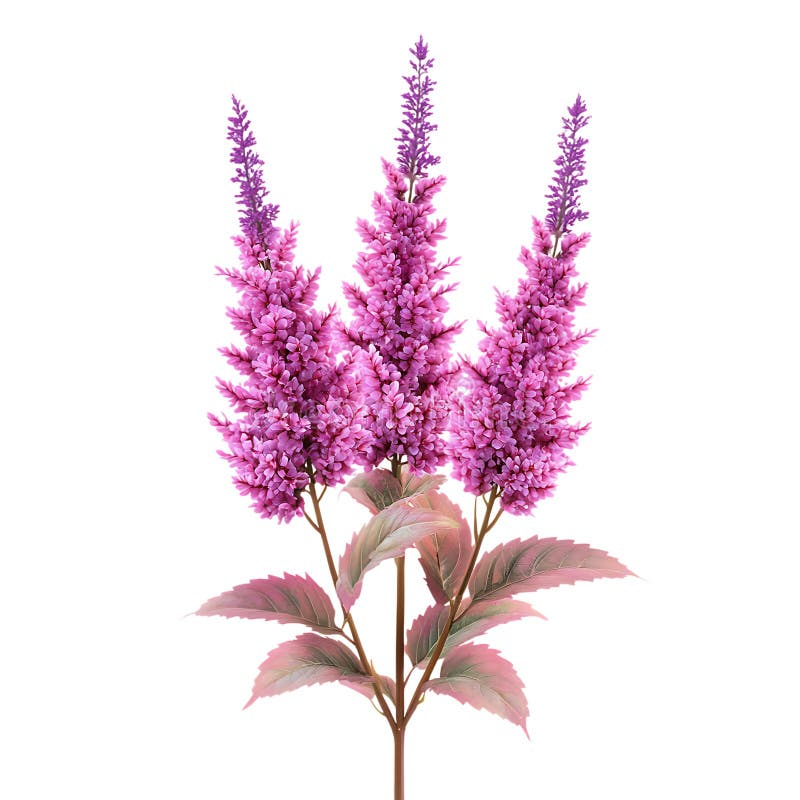 Pink Lavender Flowers Bouquet royalty free illustration