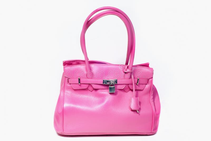 Pink Leather bag stock image. Image of paris, style, pink - 22064859