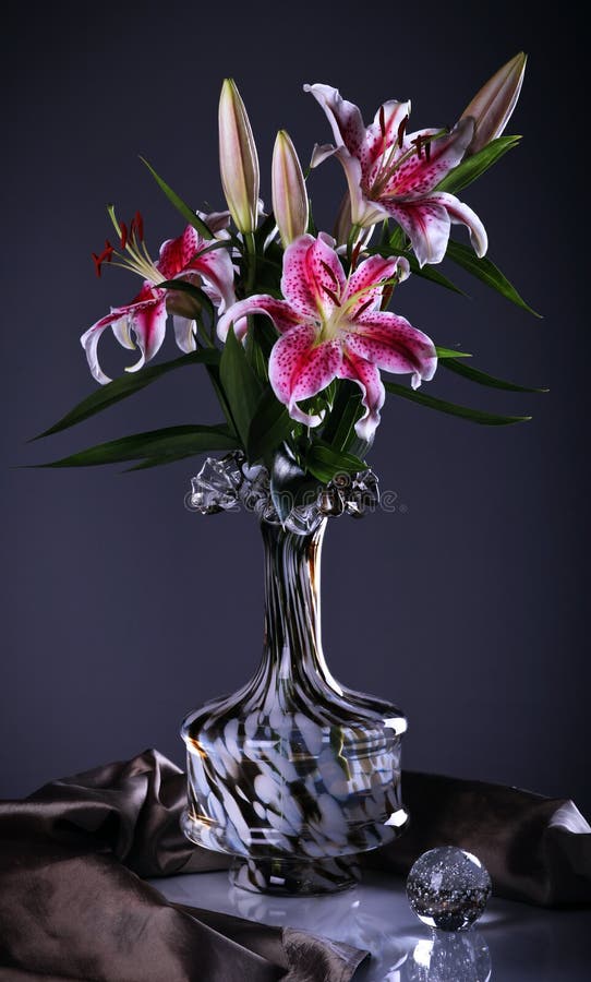 Wilting Tulips in a vase stock image. Image of bouquet 114258619