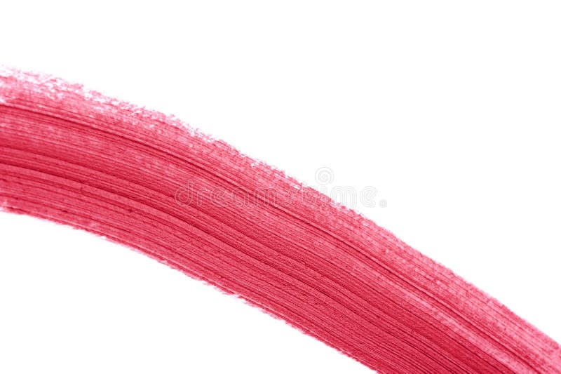 Pink Lipstick Brush Stroke stock image. Image of polish 90305677