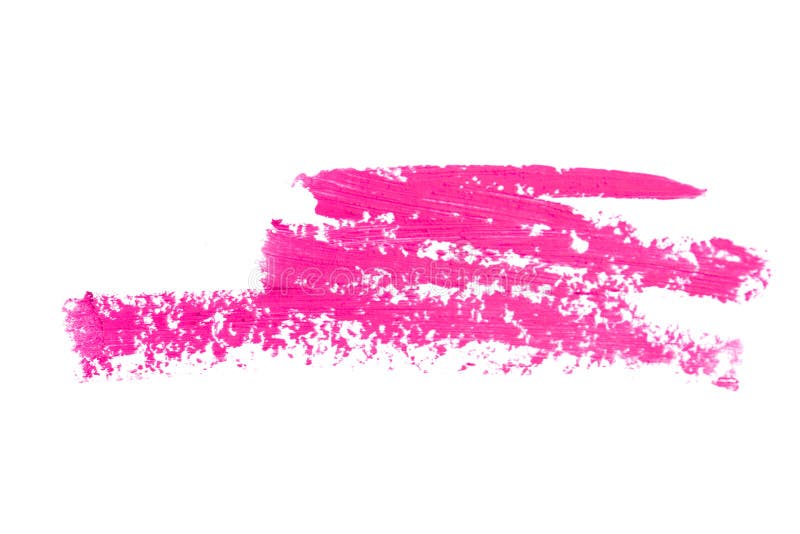 Pink lipstick texture. Isolated on white, pink smear stock illustration Pink lipstick texture. Isolated on white, pink smear stock illustration