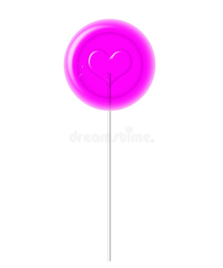 Pink lollipop stock vector. Illustration of strawberry - 35114591