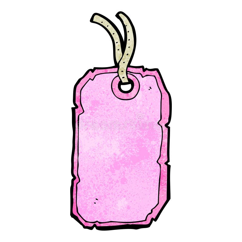 Pink luggage tag cartoon stock vector. Illustration of drawing 38068410