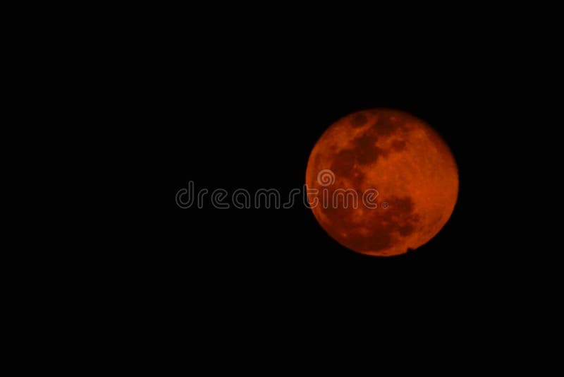 Pink moon-View of full moon in April 2019, pink in colour stock images Pink moon-View of full moon in April 2019, pink in colour stock images
