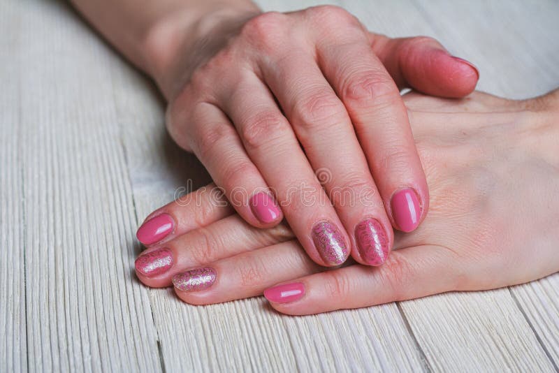 7. Pink and Gold Nail Art - wide 5