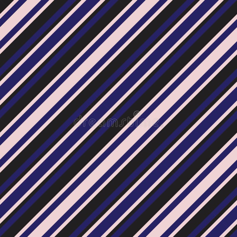 Pink and Navy Stripe Seamless Pattern Background in Diagonal Style