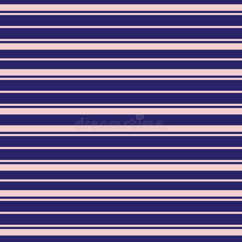 Pink and Navy Stripe Seamless Pattern Background in Horizontal Style