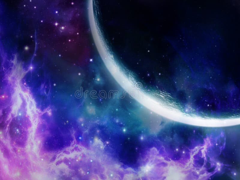 Pink Nebula royalty free illustration