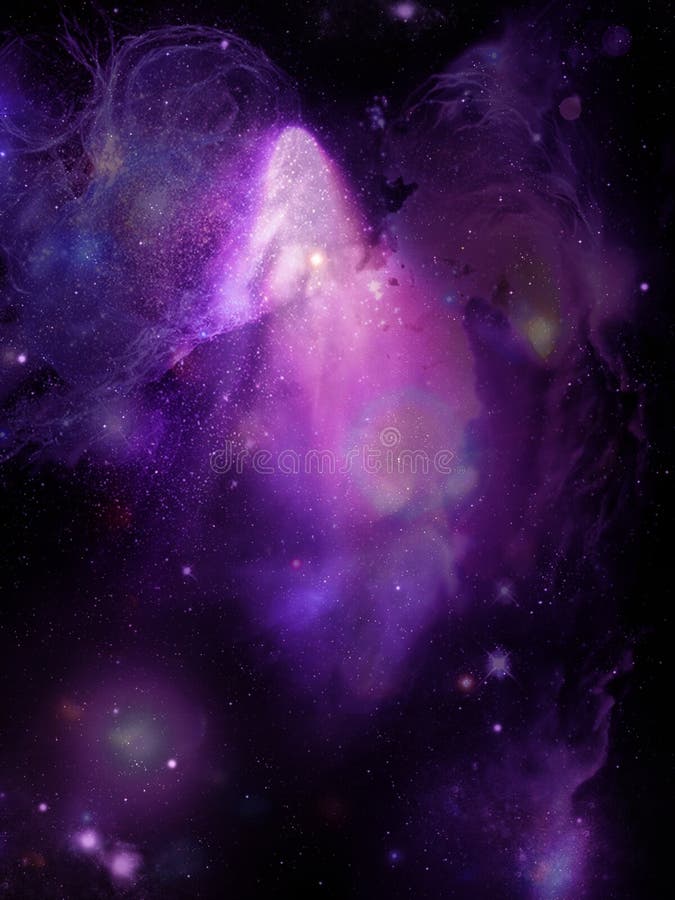 Pink Nebula vector illustration