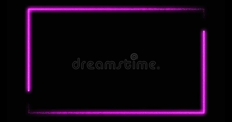 White Neon Frame Stock Video Footage for Free Download