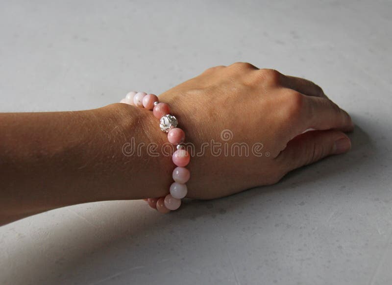Wholesale Katy pink zebra jasper and opal bracelet - MayFred Jewels -  Fieldfolio