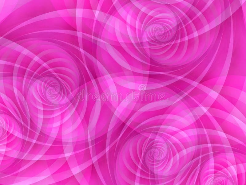 Pink Opaque Circles Swirls