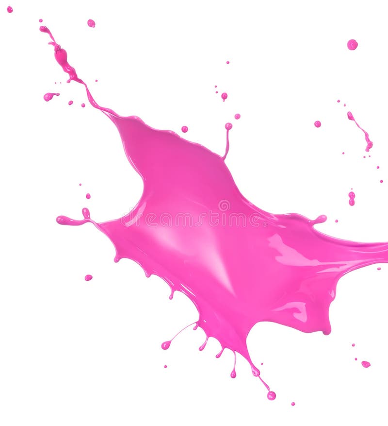Pink paint splash stock image. Image of motion, painting 16125155