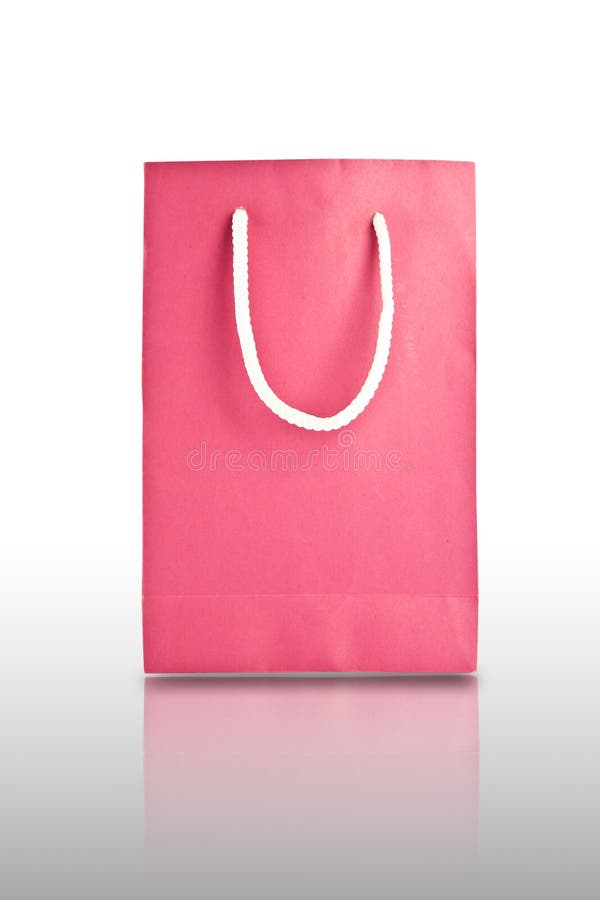 Pink paper bag