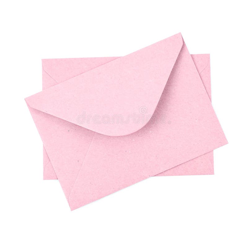 802 Pink Open Envelope Paper Isolated Stock Photos Free & Royalty