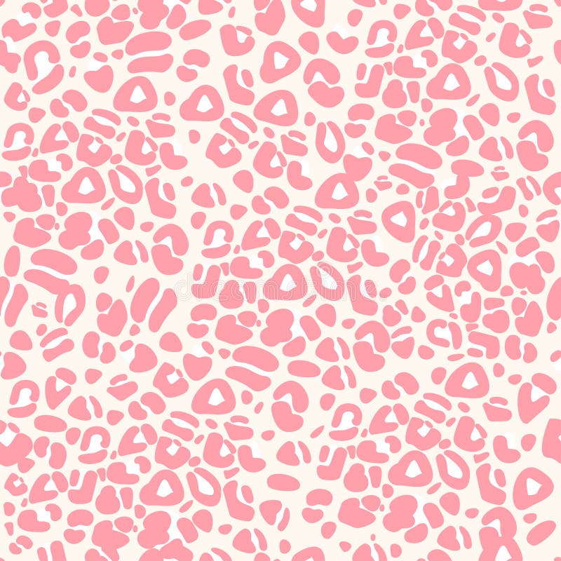 Vector Illustration with Cute Animal Seamless Pattern Stock Vector ...