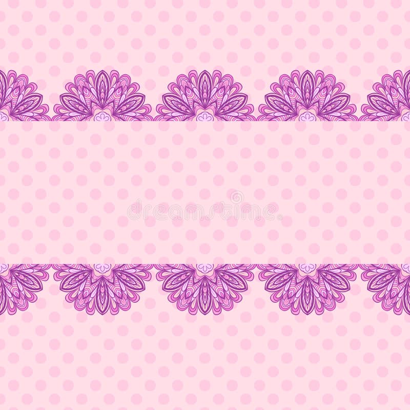 Pink pattern with floral stripe