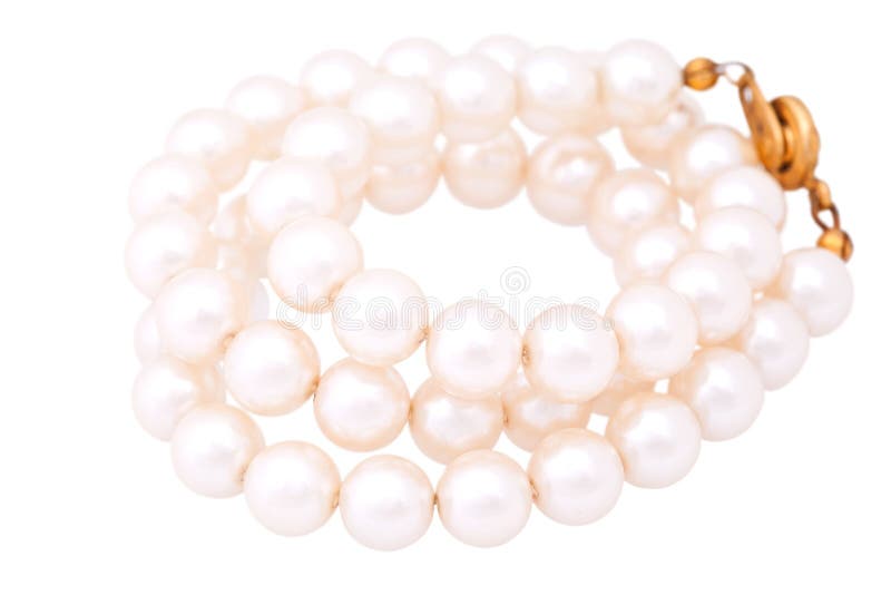 Pink pearl necklace stock photo. Image of circle, jewelry 86301318