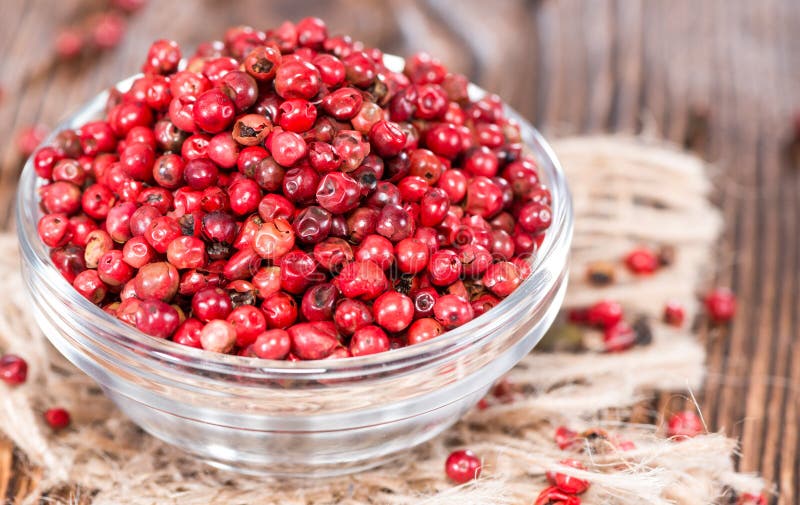 Pink Peppercorns (closeup Shot) Stock Image Image of ingredient