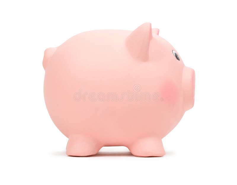 Pink piggy bank