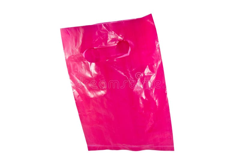 Pink plastic bag stock image. Image of used, environmental 25613425
