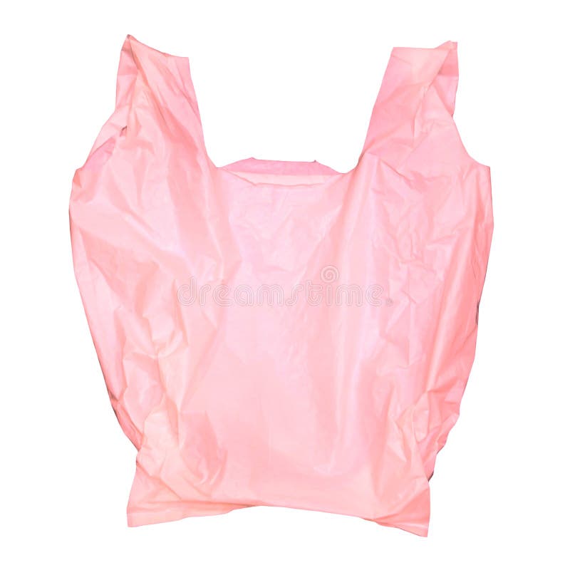 Pink plastic bag isolated stock image. Image of wholesale 45366083