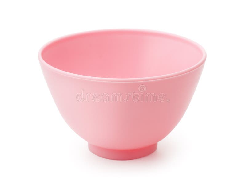 Pink plastic bowl stock photo. Image of moisturizer, kitchen 72758738