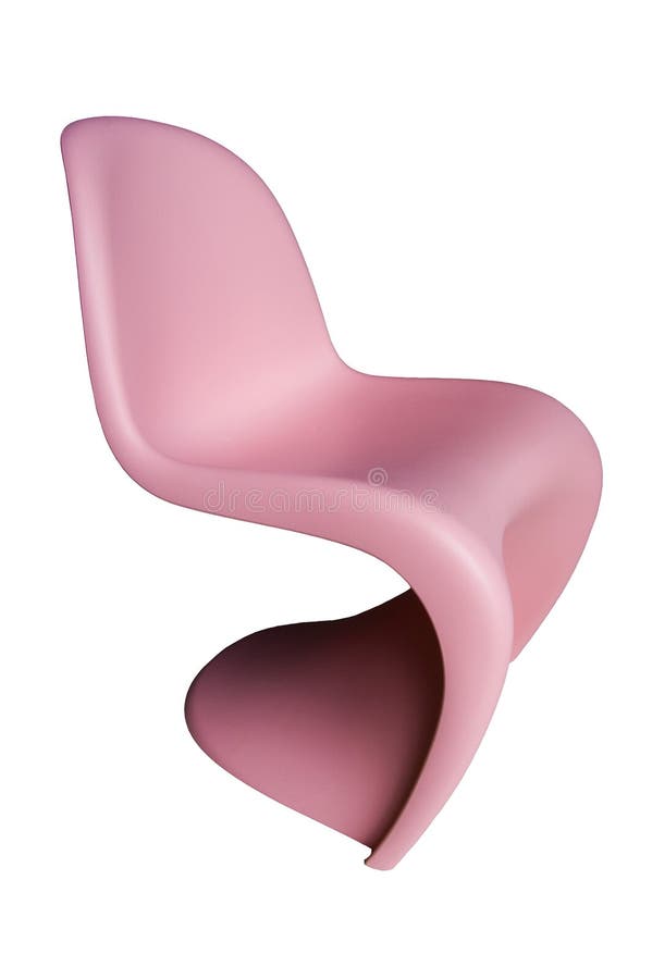 Pink Plastic Chair stock photo. Image of colourful