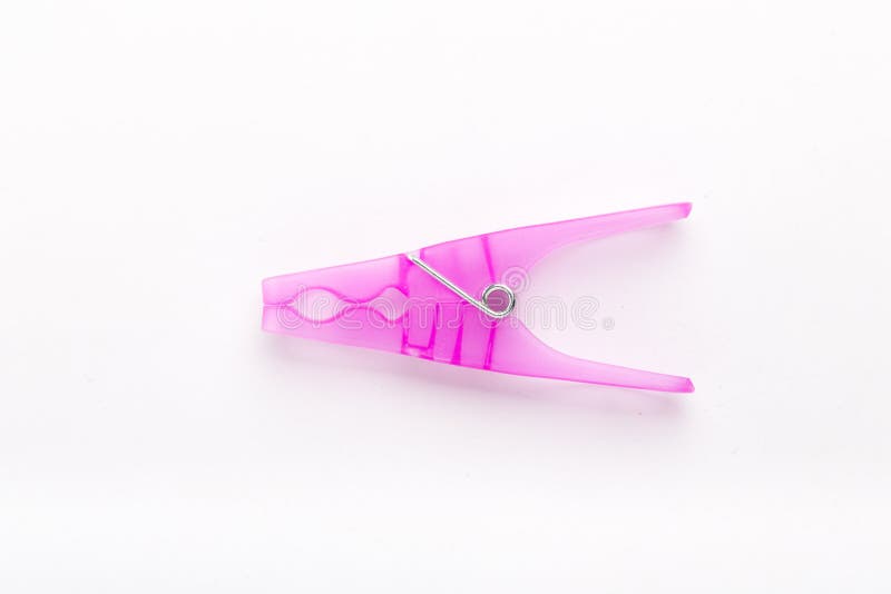 Pink plastic clothespin stock photo. Image of clamp, clip 81413260
