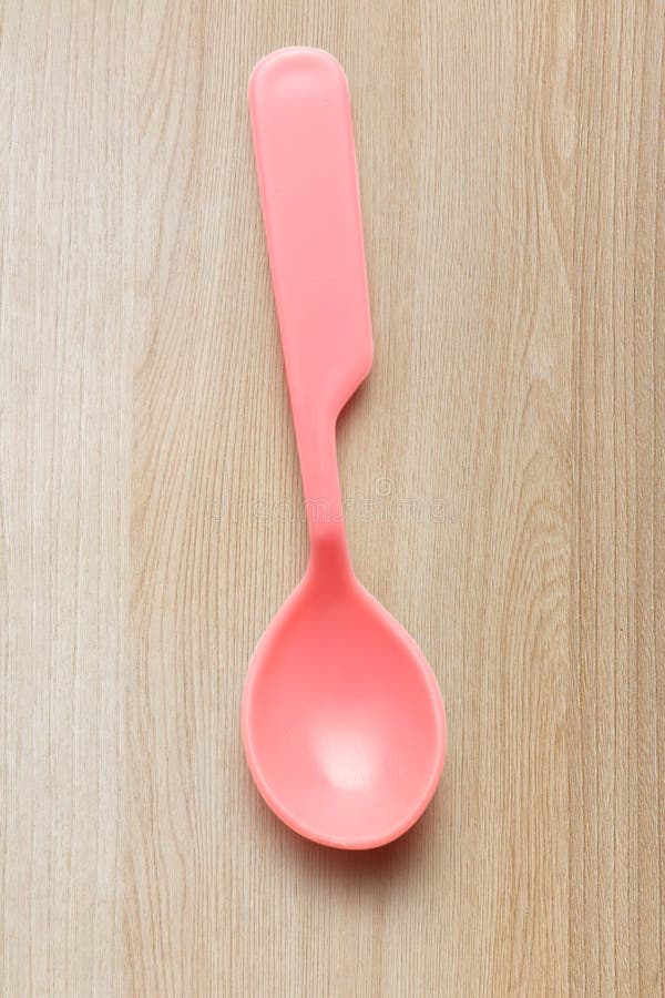 Pink Plastic Tableware Spoon Stock Photo Image of utensil, equipment