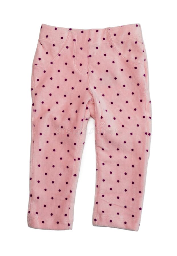 Pink polka dot pants stock photo. Image of cotton, garment - 61510422