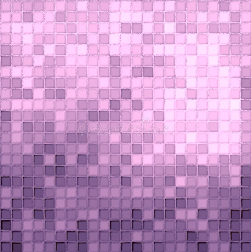 Pink and purple tiles stock illustration
