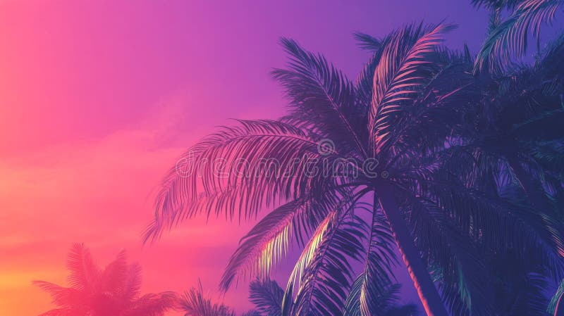 Girl's Long Sleeve Zip Up In Purple Palm Trees - OF ONE SEA - Foto 5