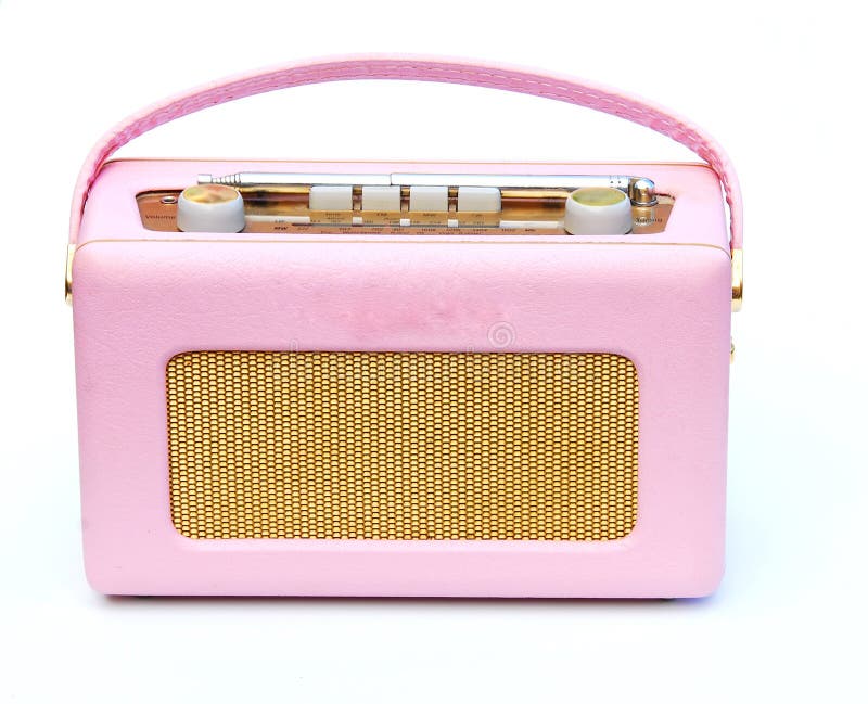 Pink radio stock photo. Image of music, retro, handle - 5811686