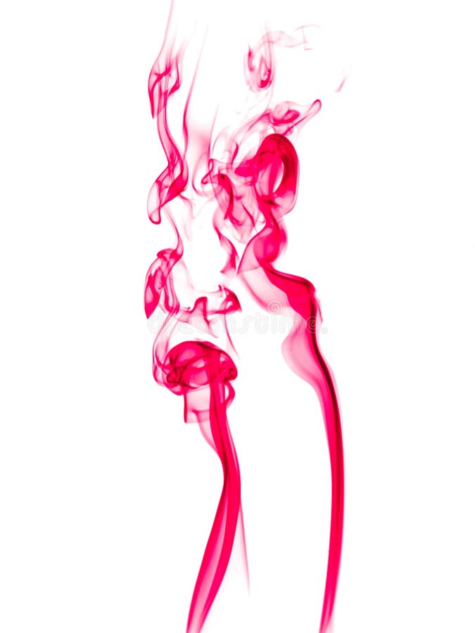 Pink Smoke on a White Background Stock Photo - Image of shape, magenta ...