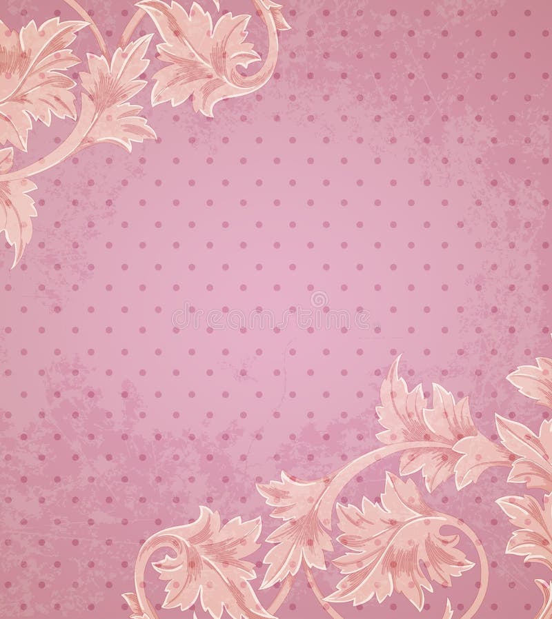 Pink retro background stock vector. Illustration of victorian 91584667