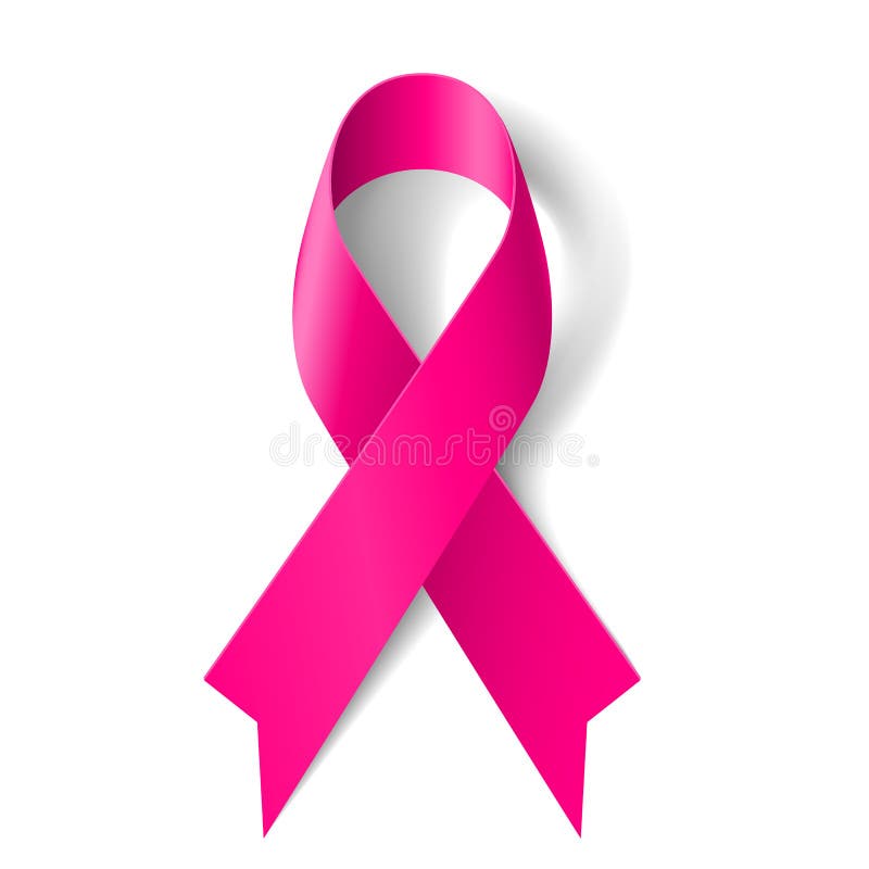 Pink Ribbon Symbol stock illustration. Illustration of breast - 36318933