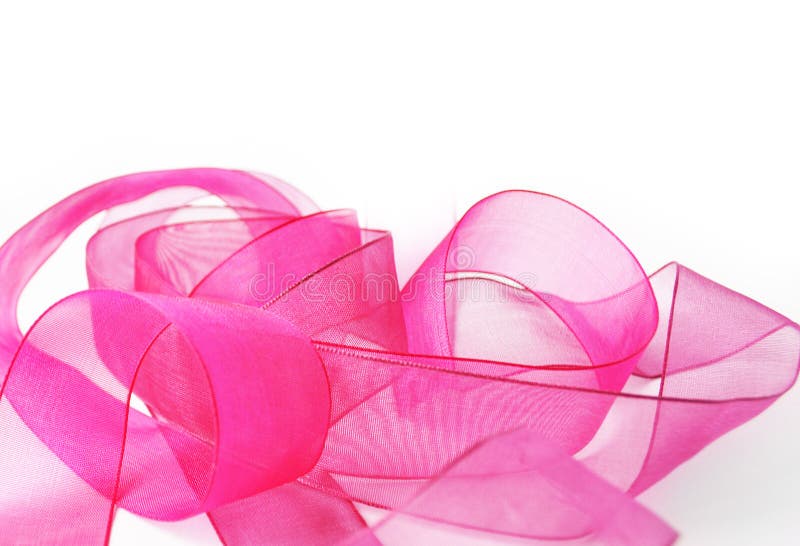 Pink ribbon waves