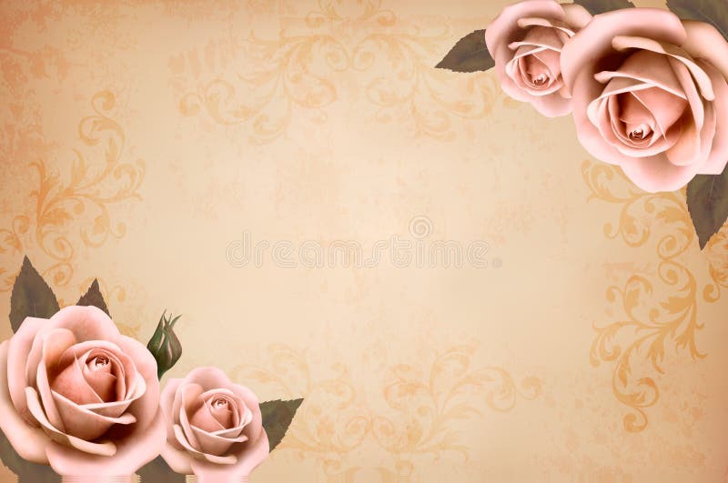 Hãy ngắm nhìn hình nền cổ điển đầy hoa hồng với tông màu chủ đạo là nâu và trắng. Các cánh hoa được vẽ chi tiết, tạo nên vẻ đẹp tinh tế và lãng mạn cho bức hình. Nếu bạn là một người yêu thích phong cách cổ điển, thì đây chắc chắn là điều bạn không thể bỏ qua.