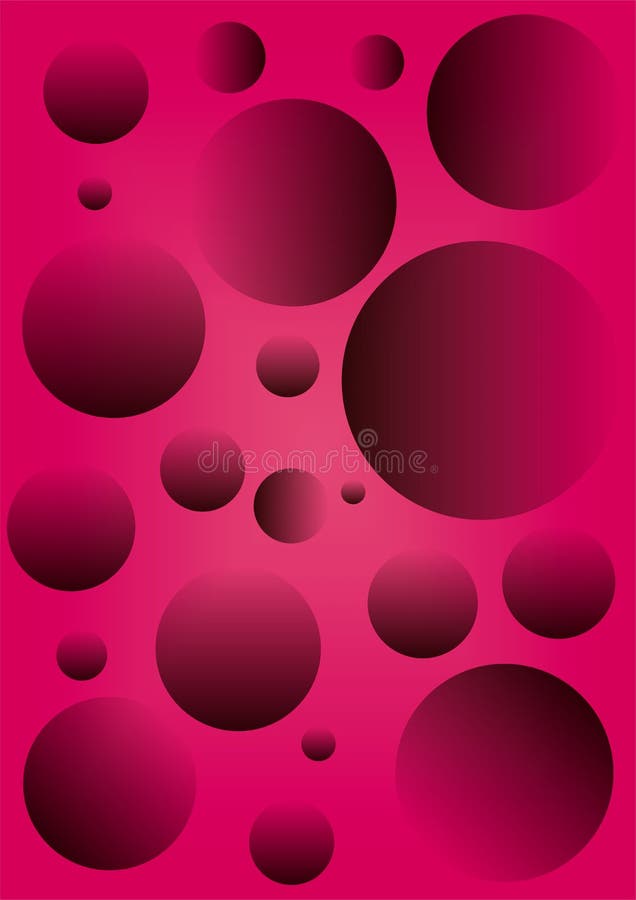 Pink round bubbles with embossed and shadow effects. ıt can use as texture and background. Fon view illustrations
