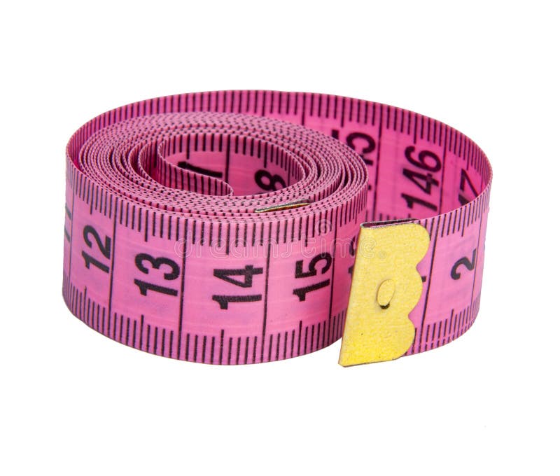 Pink Rubber Tape Measure Sewing Cloth Stock Photo 1753809077